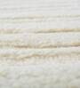 Ivory Solid Wool 6 ft x 9 ft Hand Knotted Carpet
