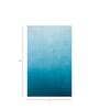 Blue Solid Wool 6 ft x 9 ft Hand Woven Carpet