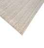 Ivory Solid Wool 6 ft X 9 ft Hand Woven Carpet