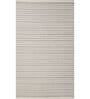 Ivory Solid Wool 6 ft X 9 ft Hand Woven Carpet