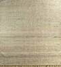 Ivory Solid Wool 8 ft x 10 ft Hand Knotted Carpet