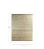 Ivory Solid Wool 8 ft x 10 ft Hand Knotted Carpet