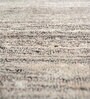 Ivory Solid Wool and Viscose 4 ft X 6 ft Hand Woven Rectangle Carpet