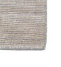 Ivory Solid Wool and Viscose 4 ft X 6 ft Hand Woven Carpet