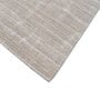 Ivory Solid Wool and Viscose 4 ft X 6 ft Hand Woven Carpet