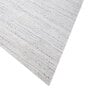 Ivory Solid Wool and Viscose 5 ft X 8 ft Hand Woven Carpet