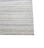 Ivory Solid Wool and Viscose 5 ft X 8 ft Hand Woven Rectangle Carpet