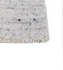 Ivory Solid Wool and Viscose 5 ft X 8 ft Hand Woven Carpet