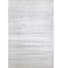 Ivory Solid Wool and Viscose 5 ft X 8 ft Hand Woven Rectangle Carpet