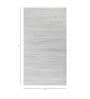 Ivory Solid Wool and Viscose 5 ft X 8 ft Hand Woven Carpet