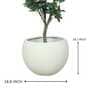 Ivory Sphere Large Round Resin Planter