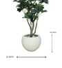 Ivory Sphere Small Round Resin Planter