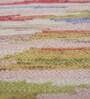 Ivory Stripes Wool 8 ft x 10 ft Hand Knotted Carpet