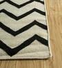 Ivory Abstract Wool 8 ft x 10 ft Hand Tufted Carpet