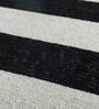 Ivory Stripes Wool 8 ft x 10 ft Hand Tufted Carpet