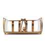 Ivory Tissue Holder Gold