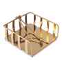Ivory Tissue Holder Gold