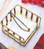 Ivory Tissue Holder Gold