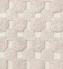 Ivory Geometric Cotton 17x25 Inches AntiSkid (Set of 2) Bath Mats