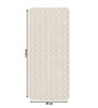 Ivory Geometric Cotton 17x25 Inches AntiSkid (Set of 2) Bath Mats