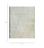 Ivory Geometric Wool 6 X 9 ft Hand Knotted Carpet
