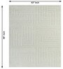 Ivory Traditional Wool And Cotton 7 X 5 Feet Hand Tufted Carpet