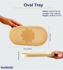 White Premium MDF Oval Tray Small with Mandala Art