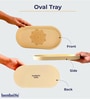 White Premium MDF Oval Tray Small with Mandala Art