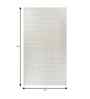 Ivory Wool Abstract 4 ft x 6 ft Hand Knotted Carpet