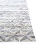 Ivory Wool Blend Geometrical 4 ft x 6 ft Hand Knotted Carpet