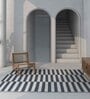 Ivory Wool Geometric 60 x 84 Inches Flat Weaves Dhurries