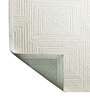 Ivory Wool Geometric 8 x 5 Feet Hand Tufted Carpet