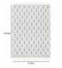 Ivory Wool Rectangle 5 x 8 Feet Dhurrie