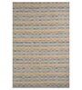 Off White Striped Wool 5 ft x 7 ft Flat Weave Dhurrie