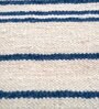 Off White Striped Wool 5 ft x 7 ft Flat Weave Dhurrie