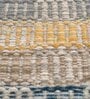 Off White Striped Wool 5 ft x 7 ft Flat Weave Dhurrie