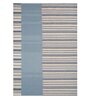 Off White Striped Wool 5 ft x 7 ft Flat Weave Dhurrie