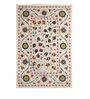 Ivory Wool Suzani 8 x 5 Feet Hand Tufted Carpet