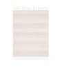 Ivory Wool 4 X 6 ft Hand Woven Dhurrie
