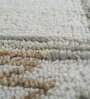 Ivory Abstract Wool 8 ft x 10 ft Hand Knotted Carpet