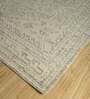 Beige Abstract Wool 9 ft x 12 ft Hand Knotted Carpet