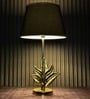 Antique Brass Finish Metal Design Ivy Leaf Table Lamp Antique Brass Finish Metal Design Ivy Leaf Table Lamp