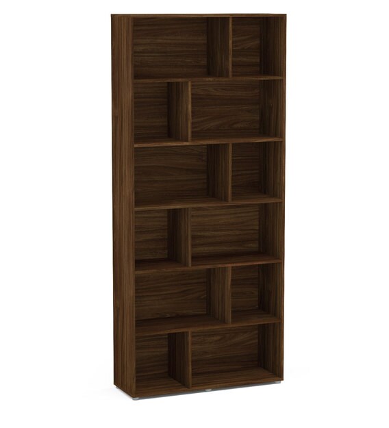 Buy Iwasaki Bookshelf in Walnut Brown Finish Mintwud By Pepperfry