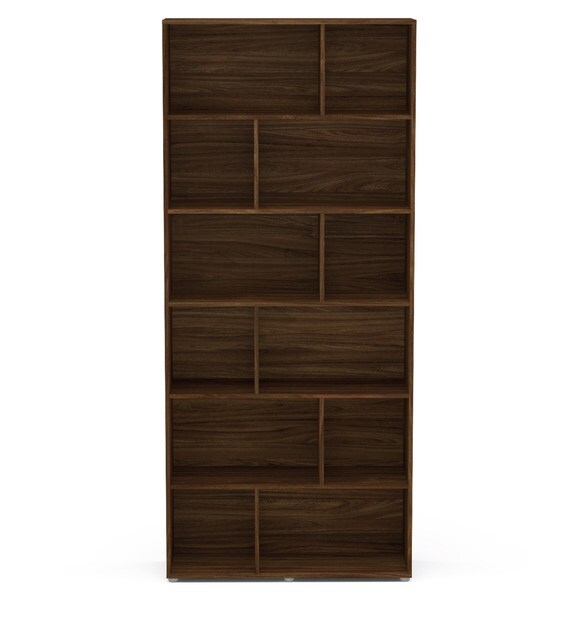 Buy Iwasaki Bookshelf in Walnut Brown Finish Mintwud By Pepperfry