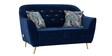 Izmir 2 Seater Sofa in Blue Colour