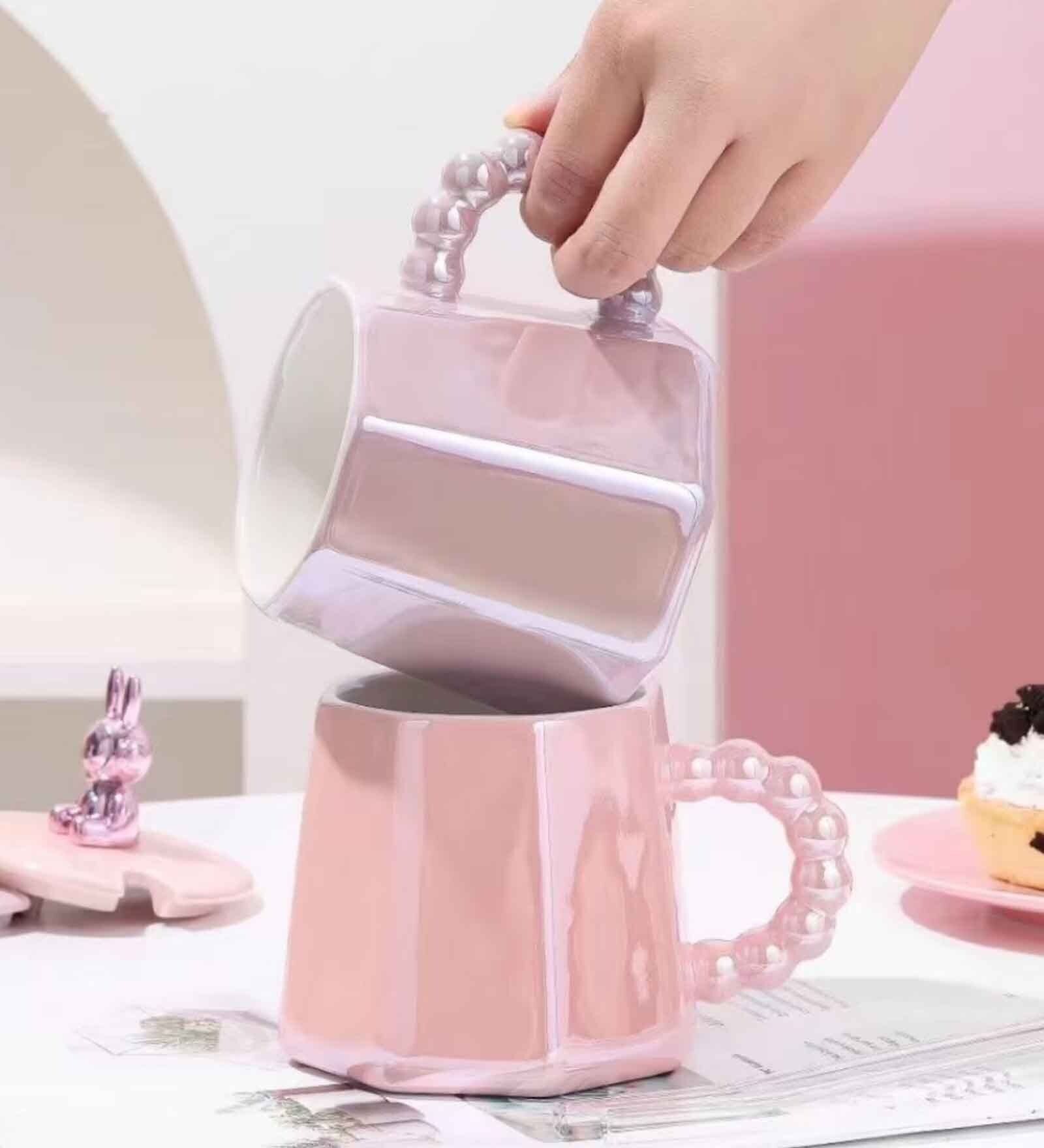 Ceramic Kid's Mug with Glass Straw (375 ML)