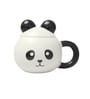 Animal Printed Ceramic Mug with Lid for Kids (375ml)
