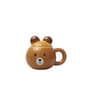Animal Printed Ceramic Mug with Lid for Kids (375ml)