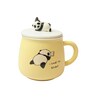 Printed Ceramic Mugs with Lids and Spoons for Kids (400 ml)