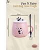 Printed Ceramic Mugs with Lids and Spoons for Kids (400 ml)